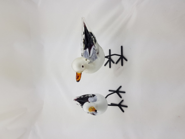 Glas Möwe auf Metellfüssen