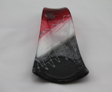 Kerzenschale Red ´n Grey