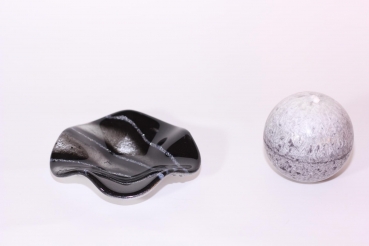 Kerzenschale Silver Line